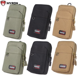 MYRON Men EDC Molle Bag Camping Hunting Phone Pouch Waist Purse Tactical Single/double Layer Outdoor Military Wallet Pocket