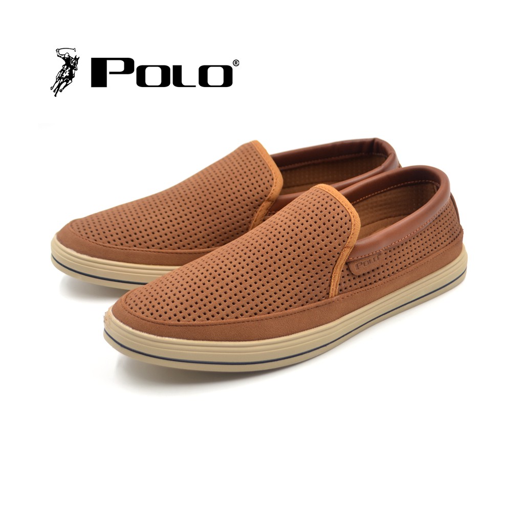 brown casual slip on shoes