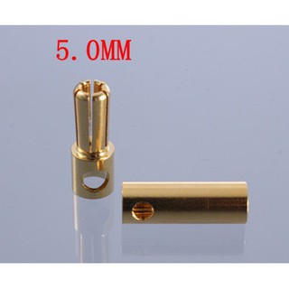 10pair/lot 4.0mm 4mm Gold Bullet Connector Battery ESC Plug L Style