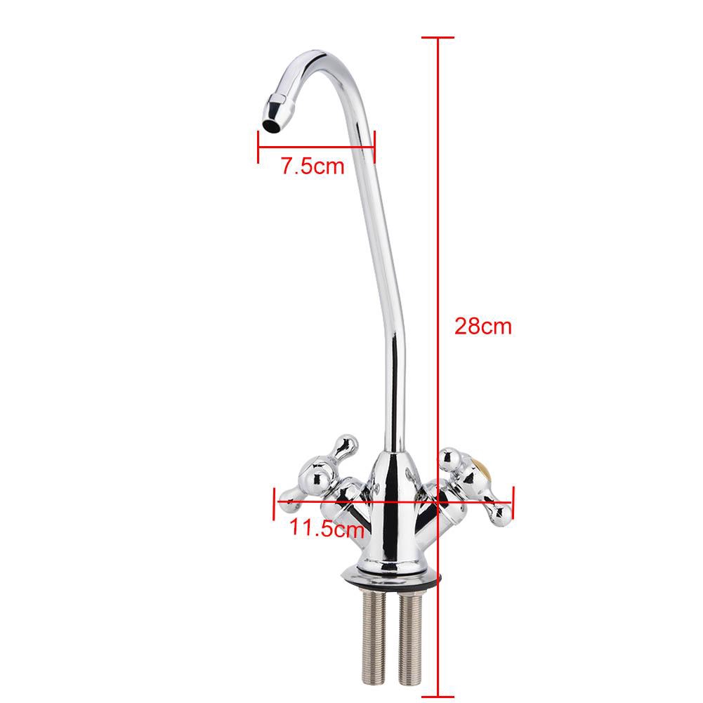 Alloy Faucet Zinc Double 1 4 Water Ro Filter Kitchen Osmosis