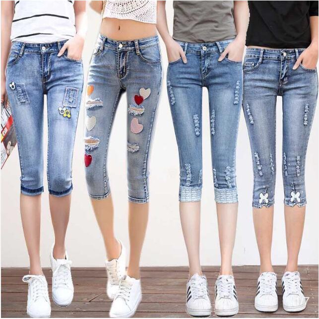 denim capris for womens