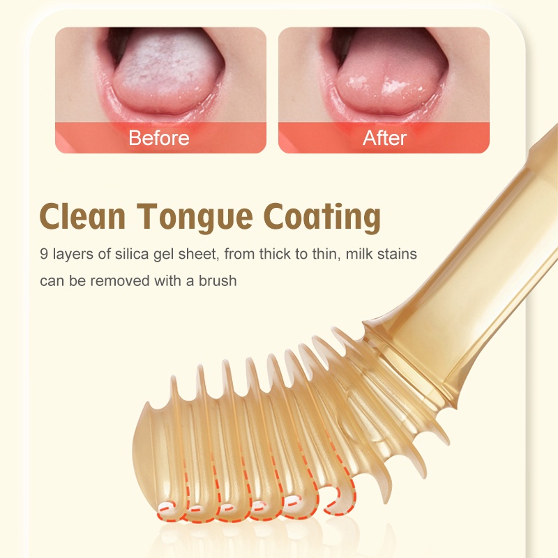 3pc Baby Silicone Toothbrush 0-18M Toddler TeethBrush Tongue Coating Cleaner Infant Oral Care Toothbrush Bayi Berus gigi