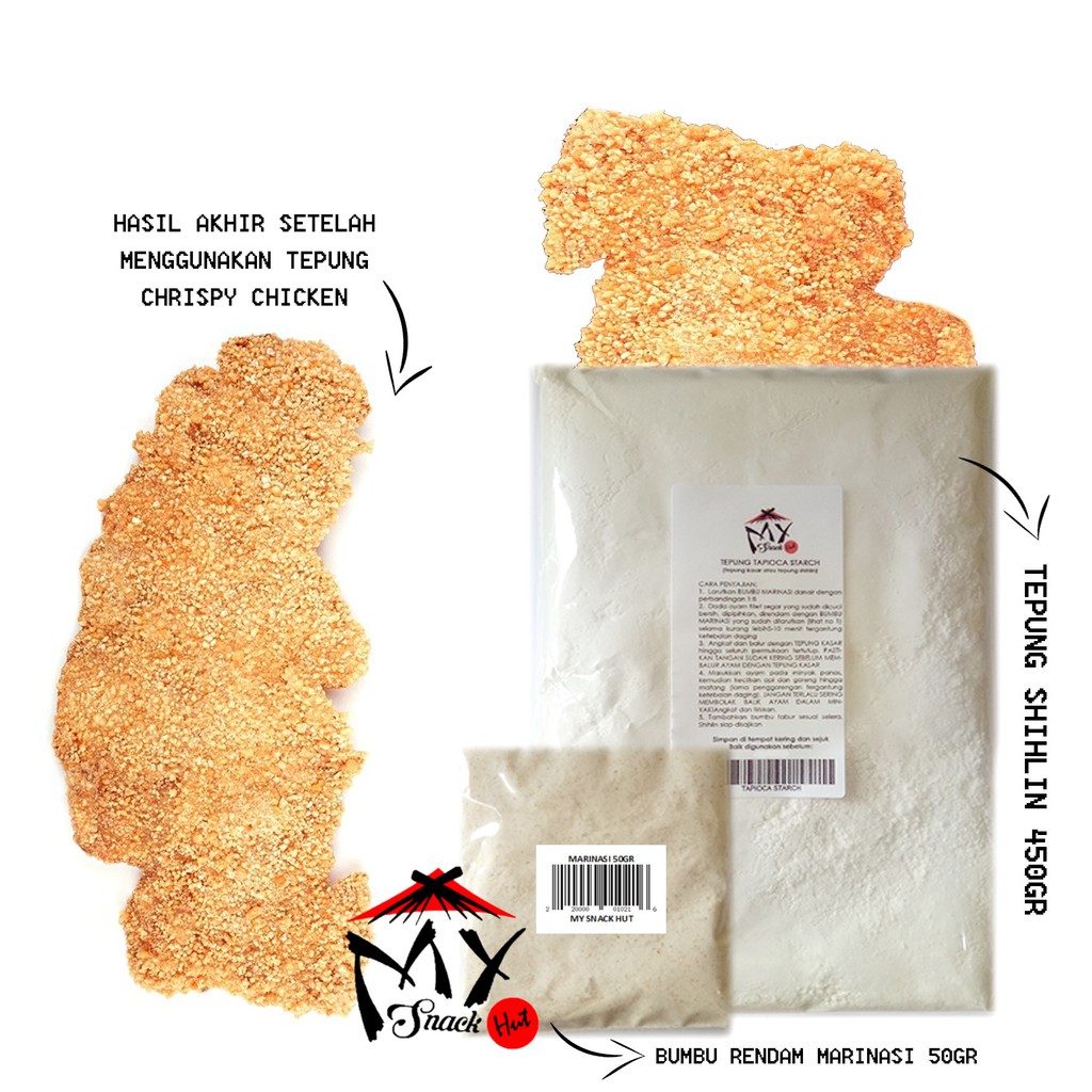 500gr Crispy Chicken Flour Package Modified Tapioca Xxl Shihlin Taiwan Chicken Pok Chicken Shopee Singapore