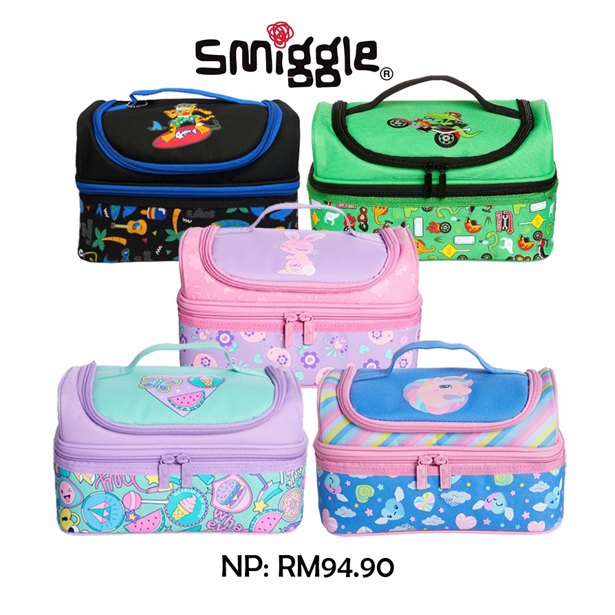 Smiggle Doubles Decker Lunch Box Dak Food Bag Shopee Singapore