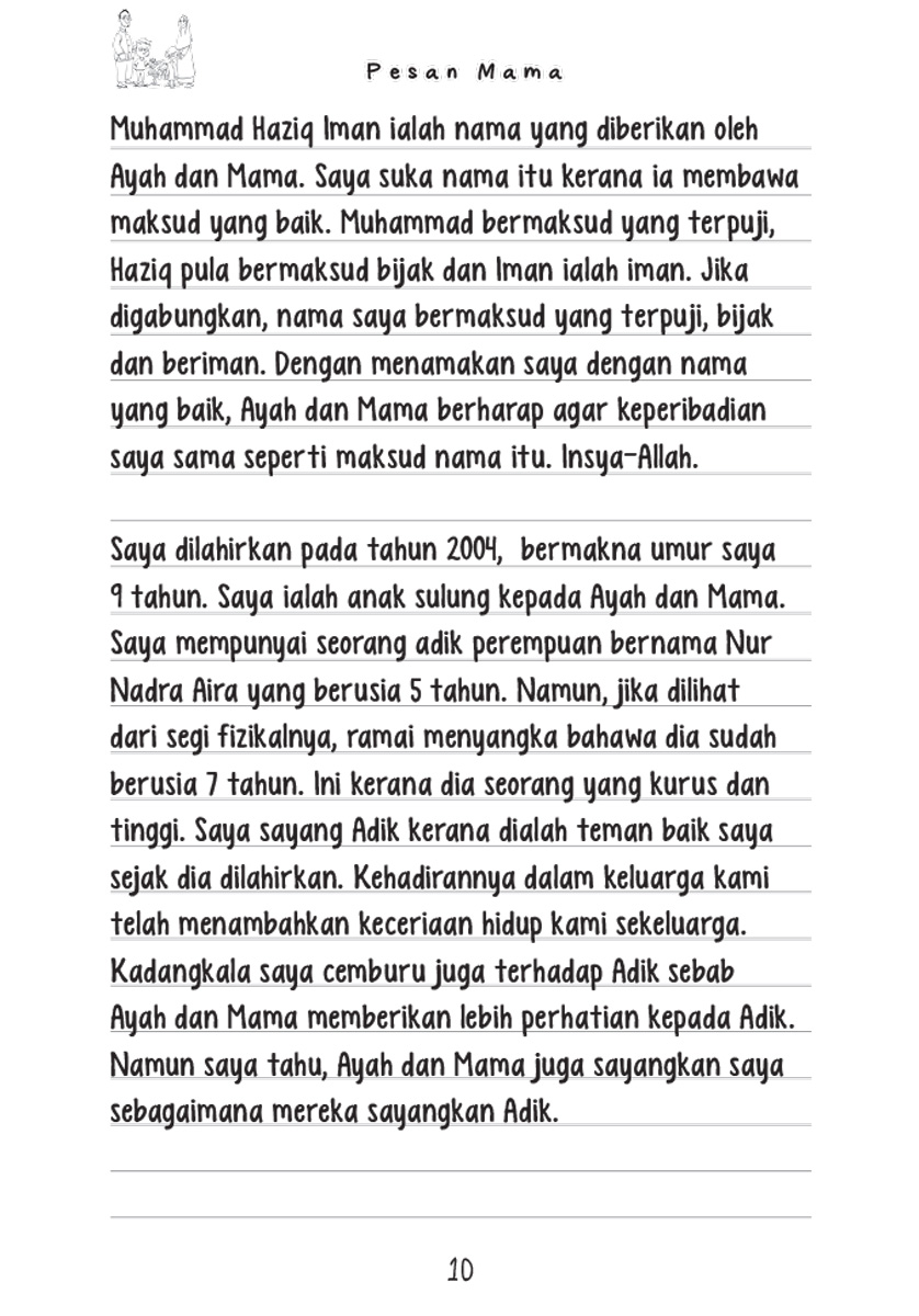 Siri Novel Graphic Mama Message Novel Children Teens Shopee Singapore