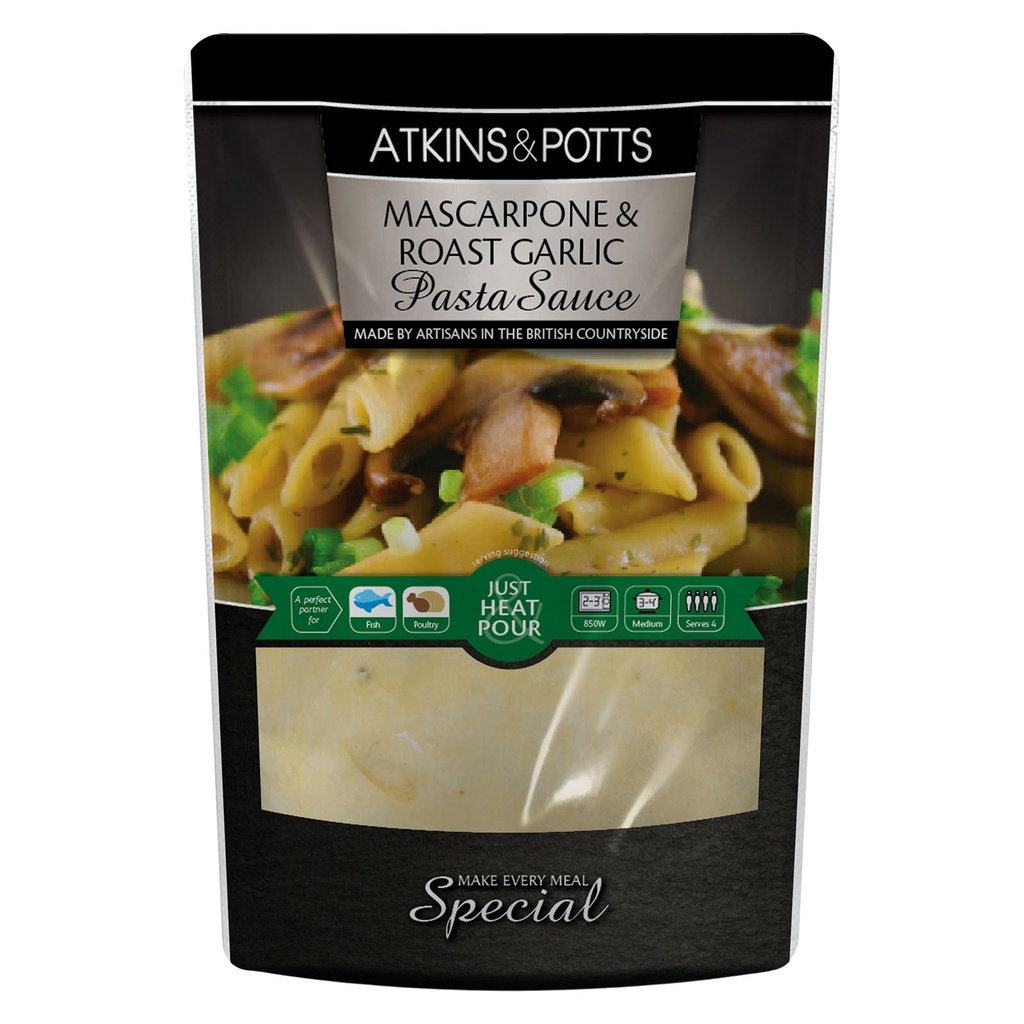 [Expiry 26122022] Atkins & Potts Mascarpone and Roast Garlic Pasta
