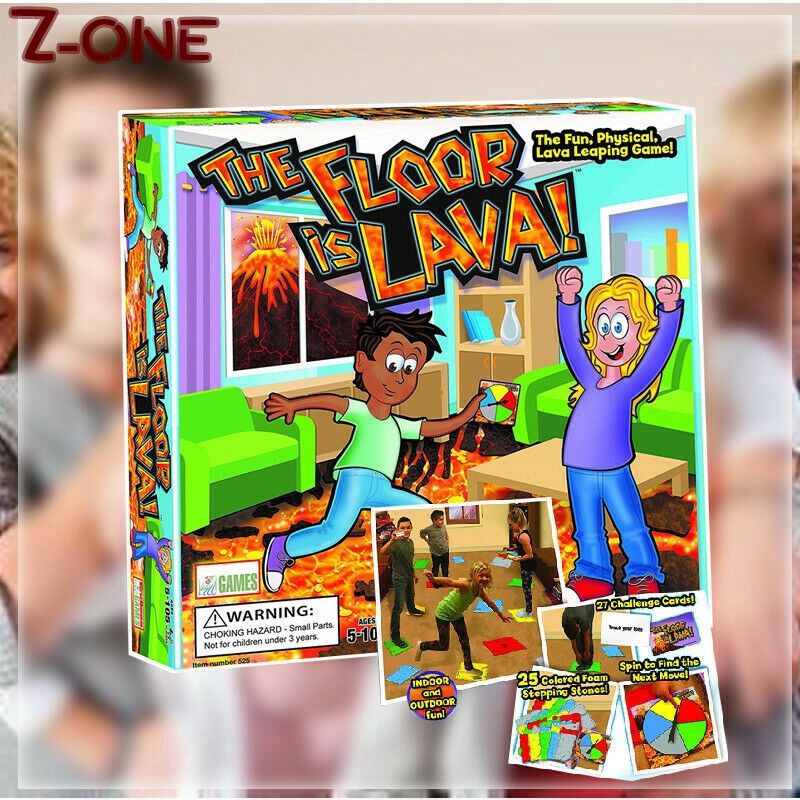 The Floor is Lava! Interactive Board Game for Kids and Adults (Ages 5