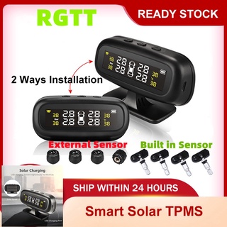 RGTT Smart Car TPMS Auto Monitoring External Devce Tyre Pressure Monitoring System Security Alarm USB TMPS Tyre Pressure Sensor