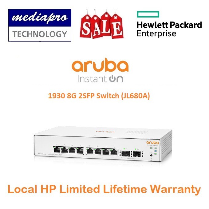 HP Aruba Instant On 1930 8G 2SFP Switch ( JL680A 1930-8G ) - Local HPE ...