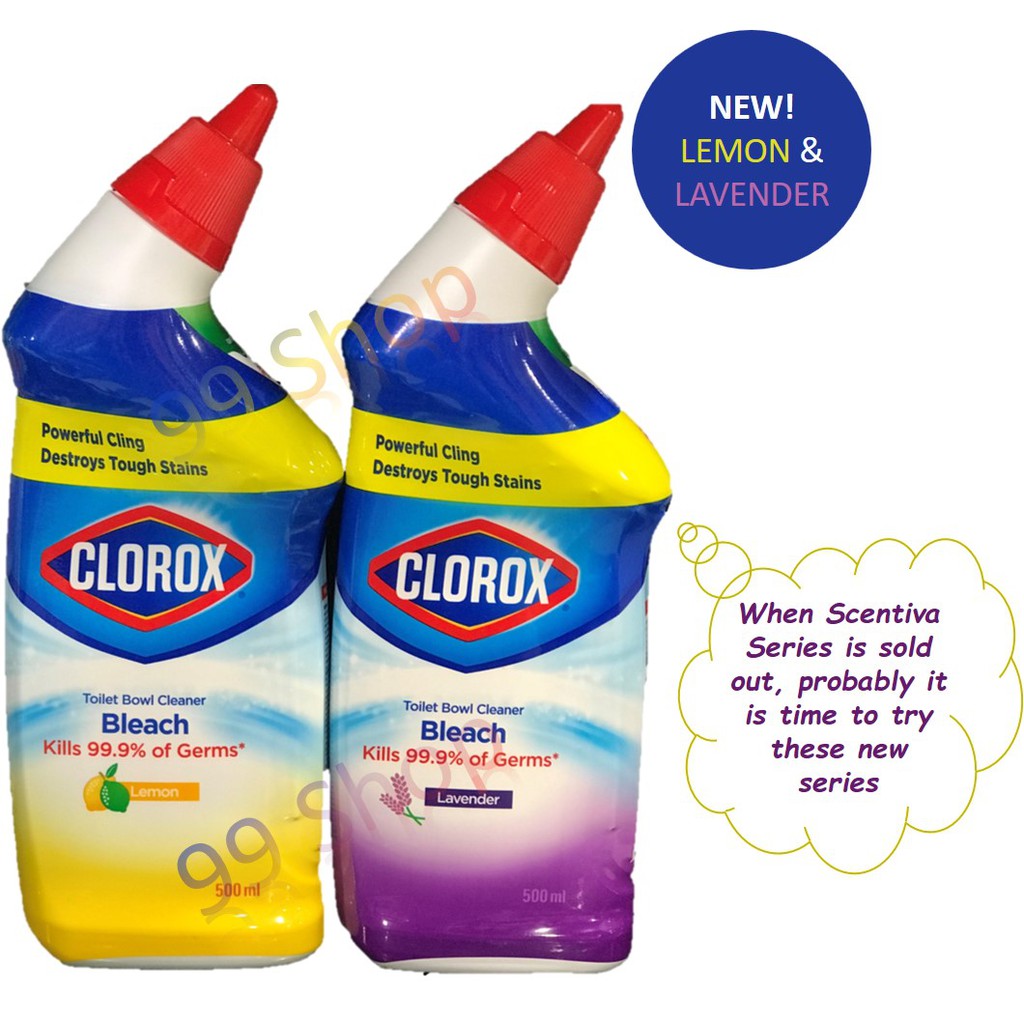 Clorox Toilet Bowl Cleaner and Disinfectant with Bleach/Scentiva/Ocean Mist/Cool Wave/Lavender