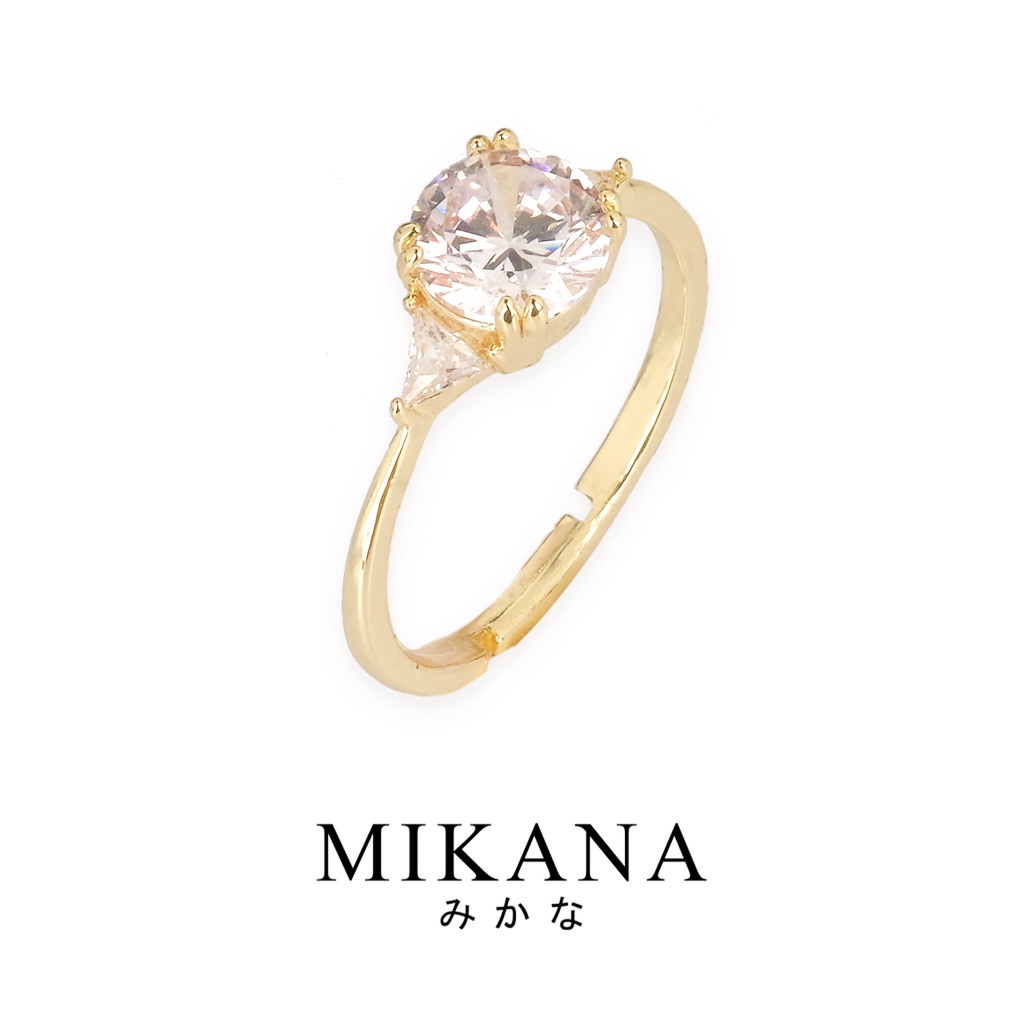 Mikana Valentines Promise Ring 18k Gold Plated Fuhen Ring Accessories For Women Adjustable rings