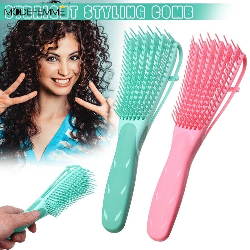 Reduce Frizz & Massage Scalp Hair Brushes / Women Vented Detangle Hair