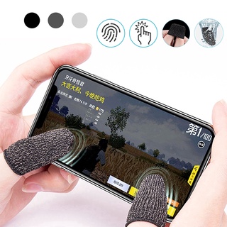 Mobile Game Finger Sleeve 1 Pair 2pcs Breathable Non-Slip Touch Screen Sensitive Thumb Gloves Sweat-proof Protector