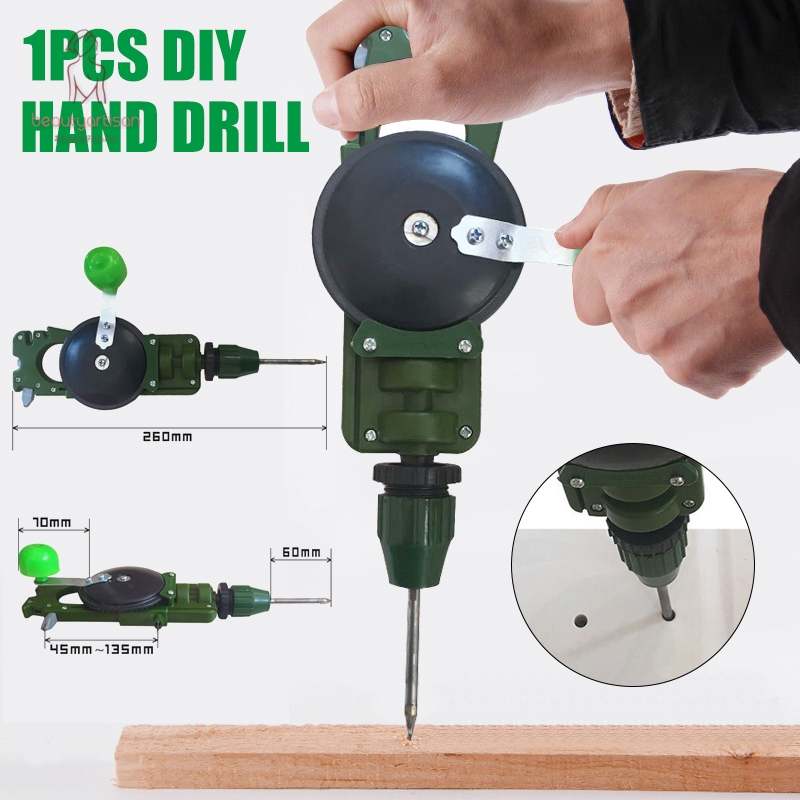 Teaching Supplies Powerful Manual Drill DIY Woodworking Hand Drill DIY