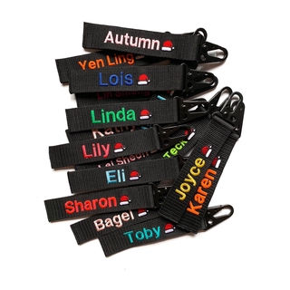 Image of T92 Children's Day Name Customise Embriodery Bag Tag, Present Graduation Gift