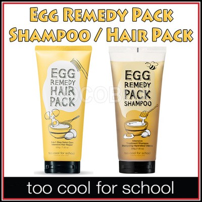 Too Cool For School Egg Remedy Pack Shampoo 200g Hair Pack 200g