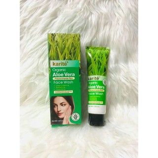karite organic aloe vera face wash