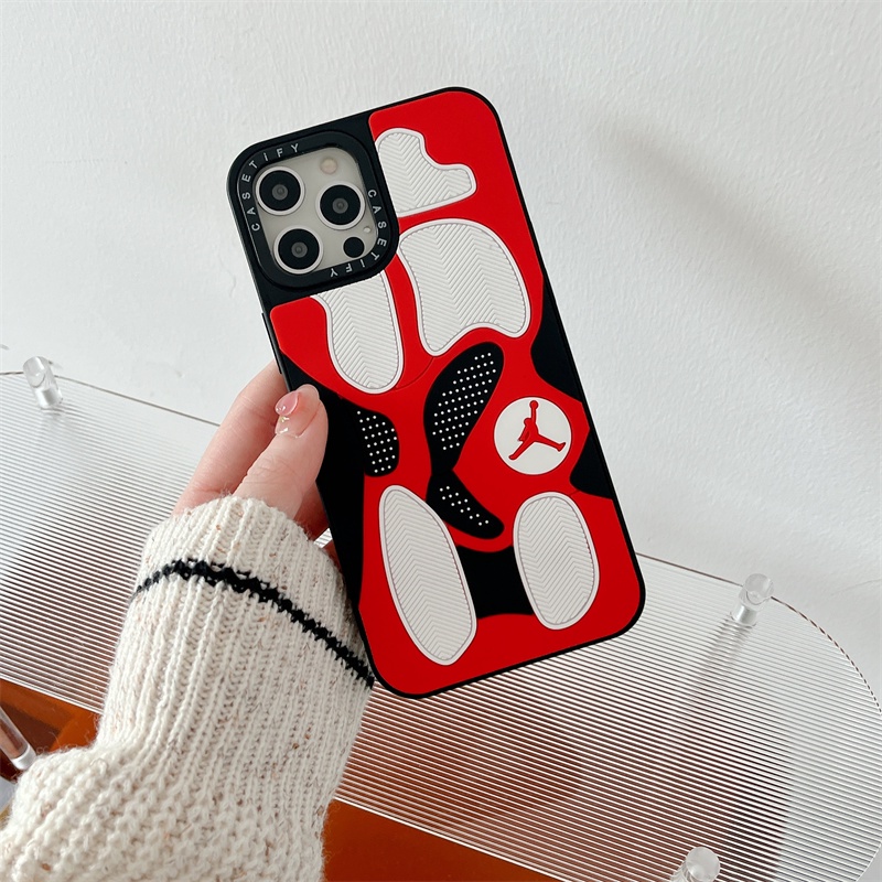 Sports NBA Brands NIK AJ Sole New Casetifg High Quality 3D Carving Phone Case Compatible For iphone 11 12 13 Pro Max 7 8 Plus X XS XR XS Max Hard TPU Cover PVC Silicone Casing