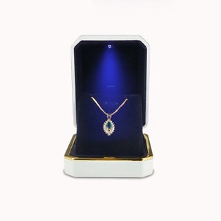 Image of thu nhỏ High-end Jewelry Box With Light Creative Proposal Ring Box LED Light Bracelet Pendant Necklace Box #3