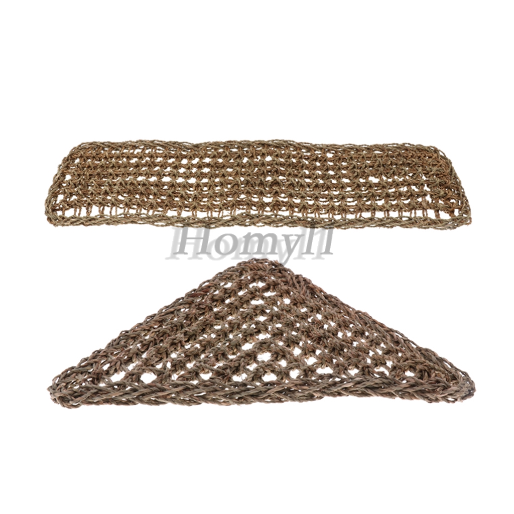 2x Natural Reptile Lizard Geko Hammock Gecko Vivarium Tank Decor