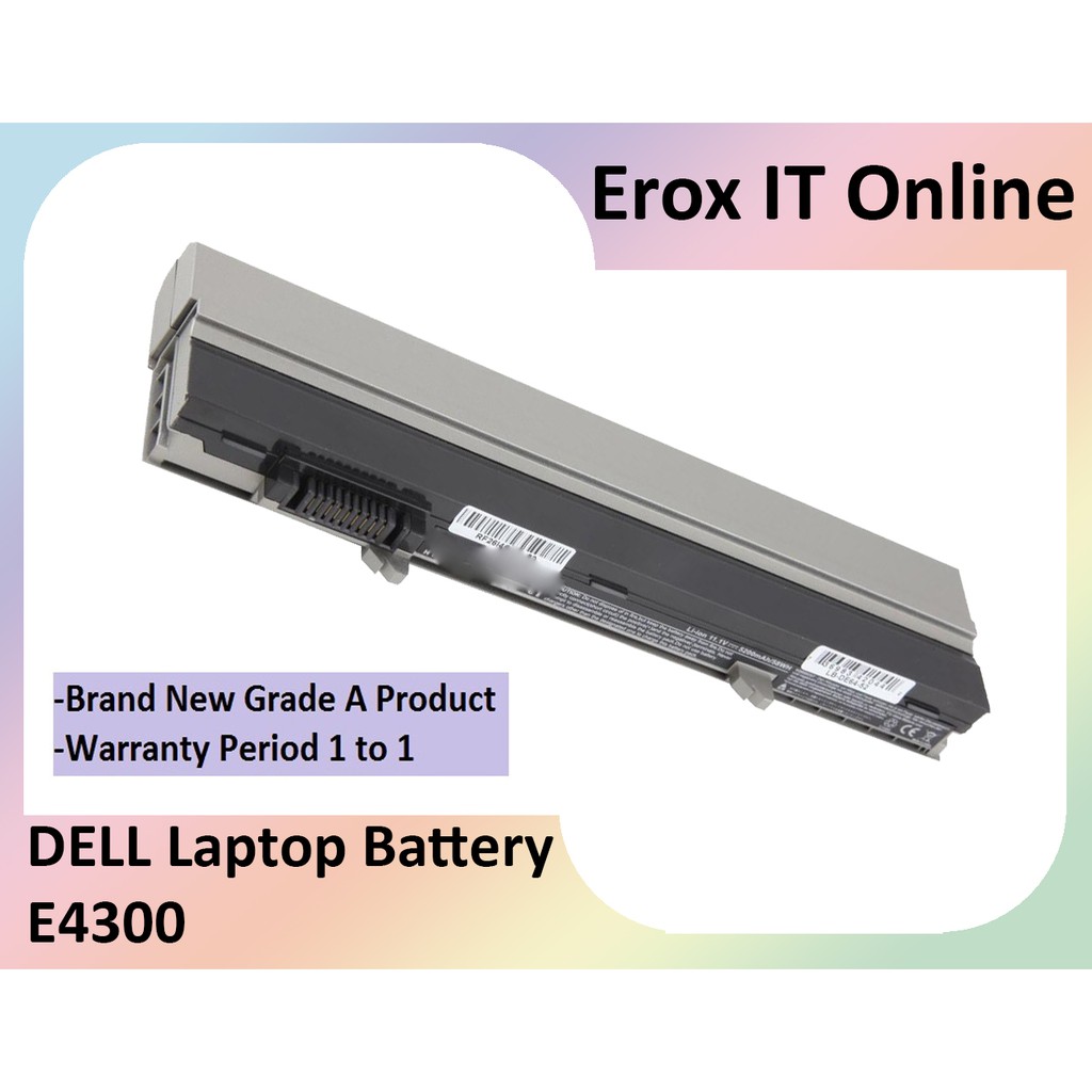 Replacement Laptop Battery Dell E4300 Xx327 Xx330 Xx334 Xx337 Yp459 Yp463 U817p Vn5h2 W8h5y Dell E4300 Laptop Battery Shopee Singapore