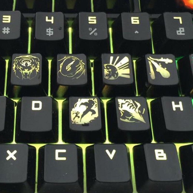 League Of Legends Lol Cherry Mx Oem Backlight Keycaps Keycap Mechanical Keyboard Shopee Singapore