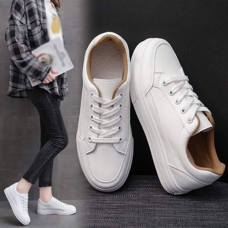 White Sneakers for Women, Hong Kong Style Vintage Casual Shoes ...