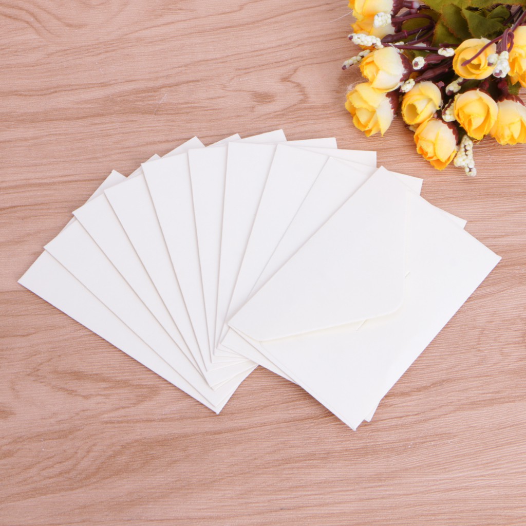 Brown CHBC 50pcs/lot Craft Paper Envelopes Vintage European Style Envelope for Card Scrapbooking Gift 