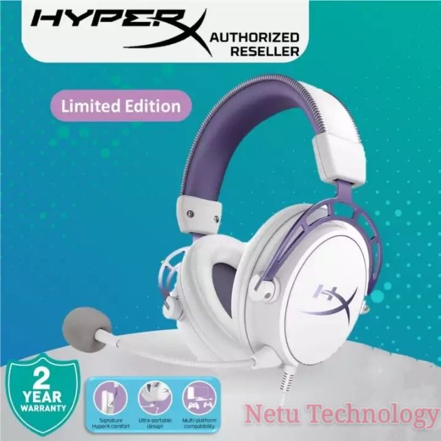 hyperx white and purple
