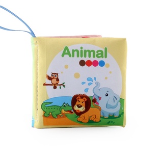 3-Pack Nontoxic Fabric Baby Cloth Activity Crinkle Soft Books Early Educational Toys for Infants Boys and Girls #5