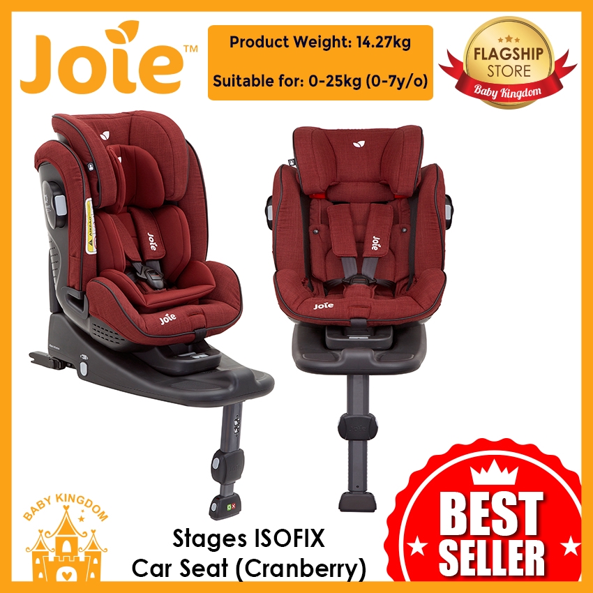 joie stages isofix cranberry