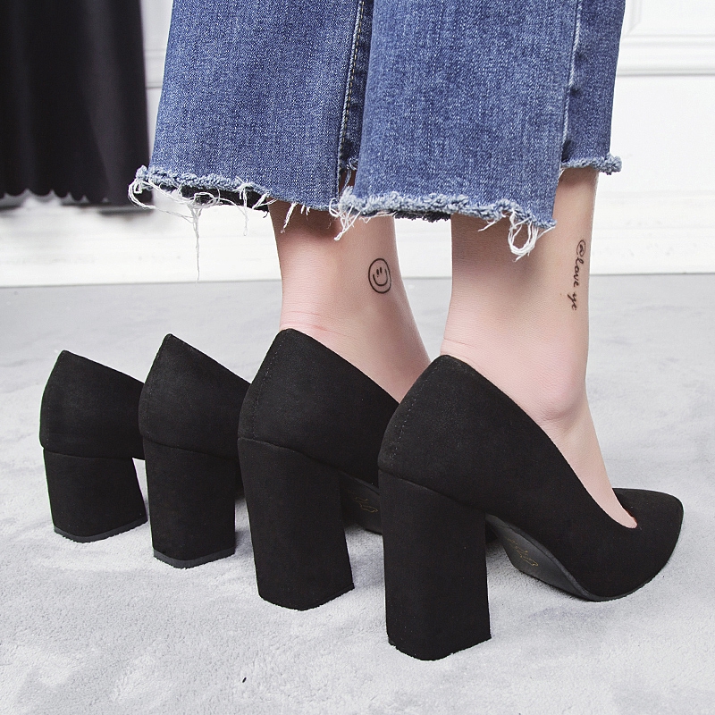 office suede heels