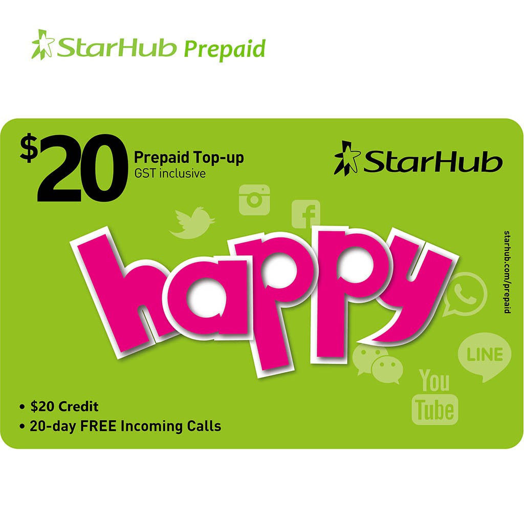 StarHub Prepaid SGD20 Top-up(Free SGD3 Bonus Credit) - Shopee Singapore