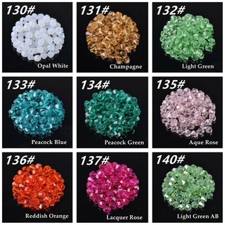 14mm 10Pcs Lampwork Loose Faceted Glass Crystal Twist Tile Beads Spacer Findings 
