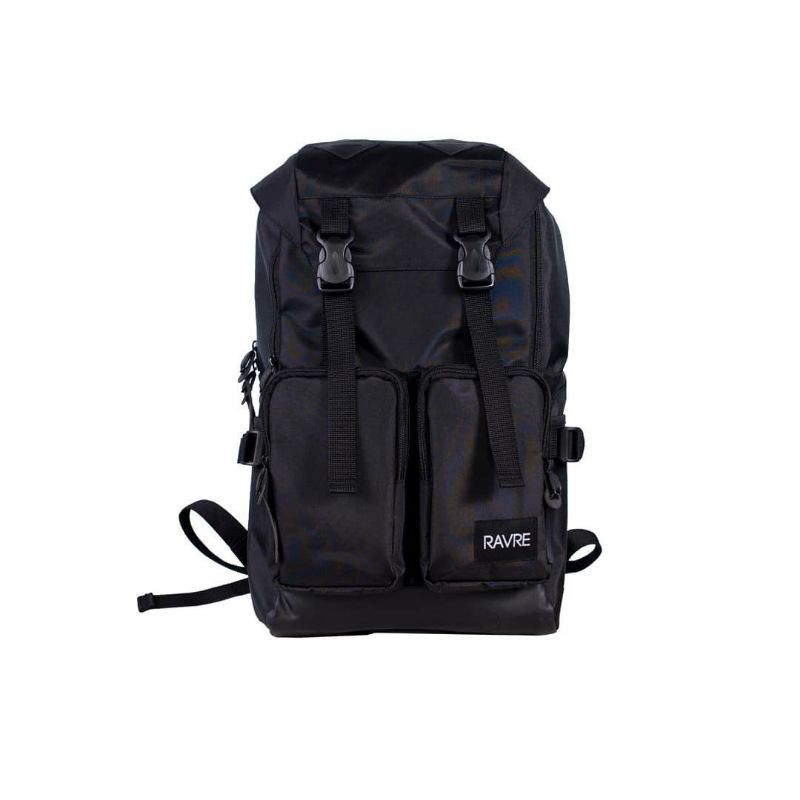 Ravre The Maverick Black Backpack Laptop School College Work Bag