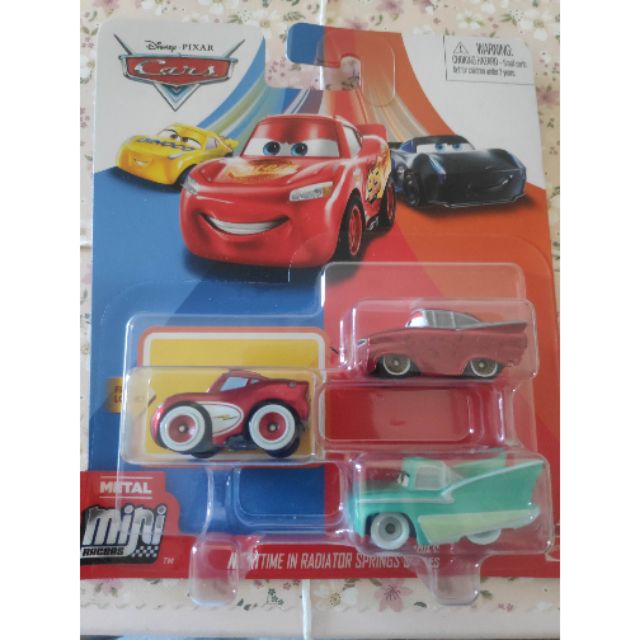 disney pixar cars mini racers 3 pack