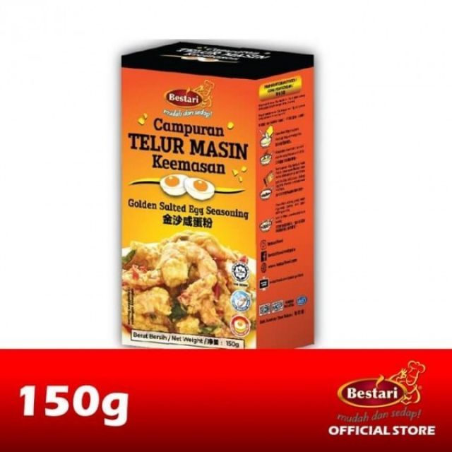 Bestari Salted Egg Powder 150g Free Chicken Flour Shopee Singapore