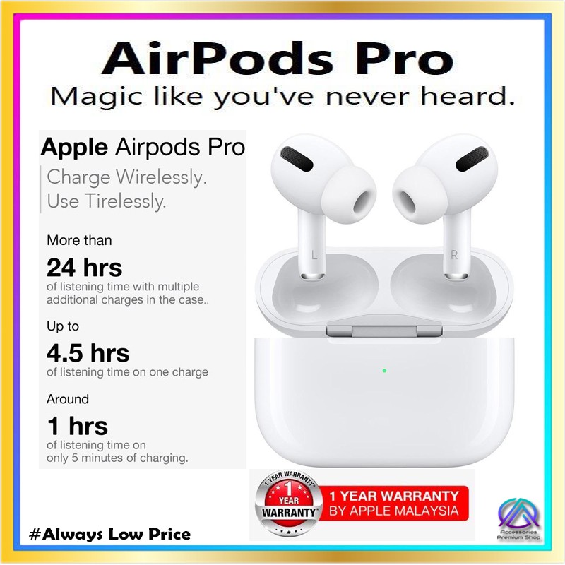 apple airpods pro active noise cancelling headphones