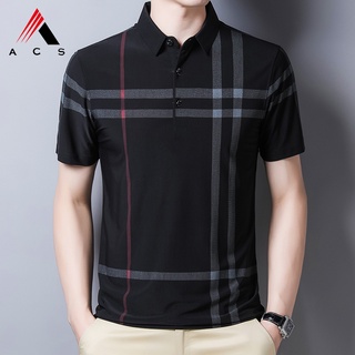 (6 colors)Men's Short-sleeved Polo Shirt, Pure Cotton Lapel T-shirt, Casual Business Short-sleeved T-shirt