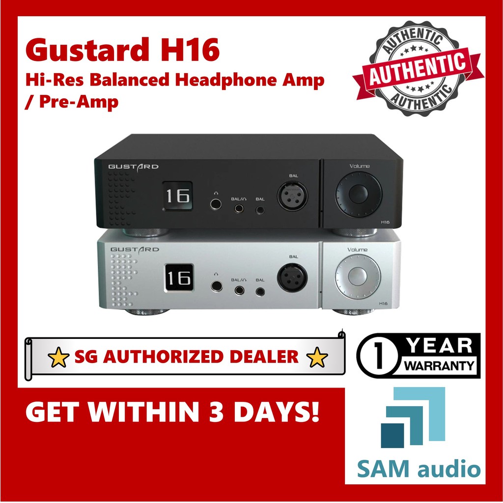 [🎶SG] GUSTARD H16 High Resolution Balanced Headphone Amplifier / Pre