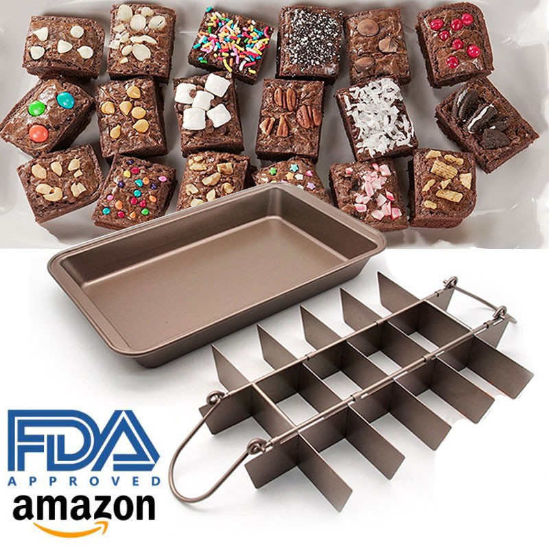 18 Grid Brownie Mold Brownie Pan Bakeware Pound Cake Mold Shopee