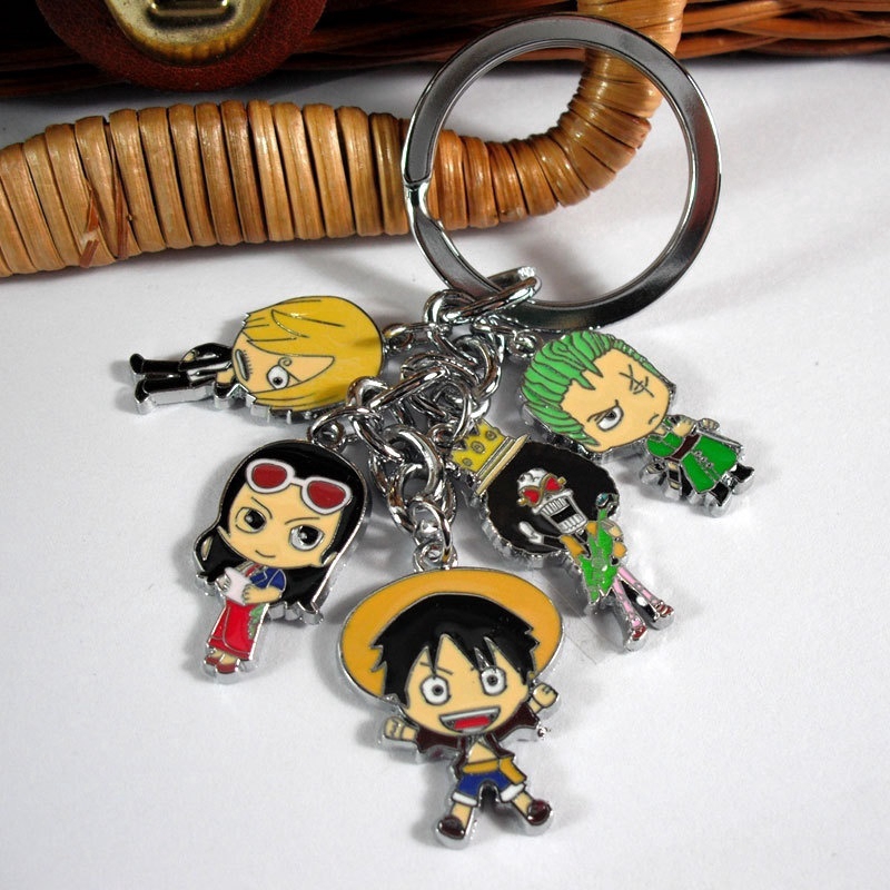 Anime Carton Roronoa Zoro Keychain ONE PIECE Key Ring Keychain One