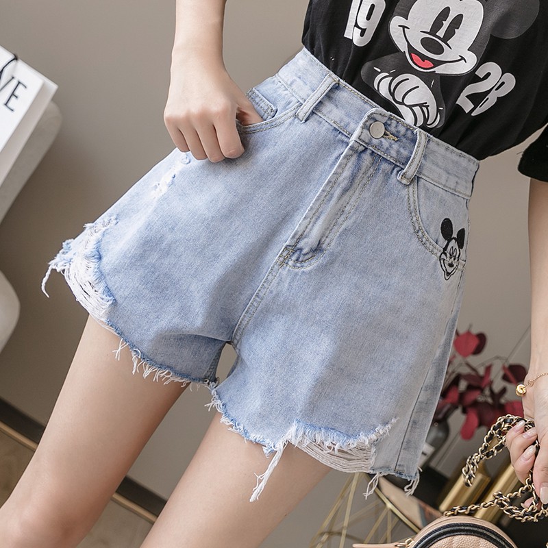 mickey high waisted shorts