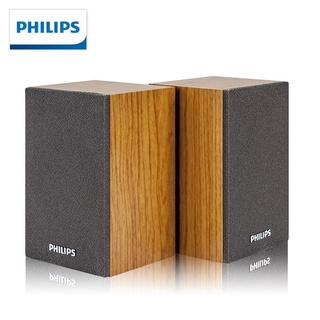 Philips（PHILIPS）SPA20 Speaker Sound Desktop Computer Notebook Phone MultimediaUSBStereo Living Room Wooden Small Speaker