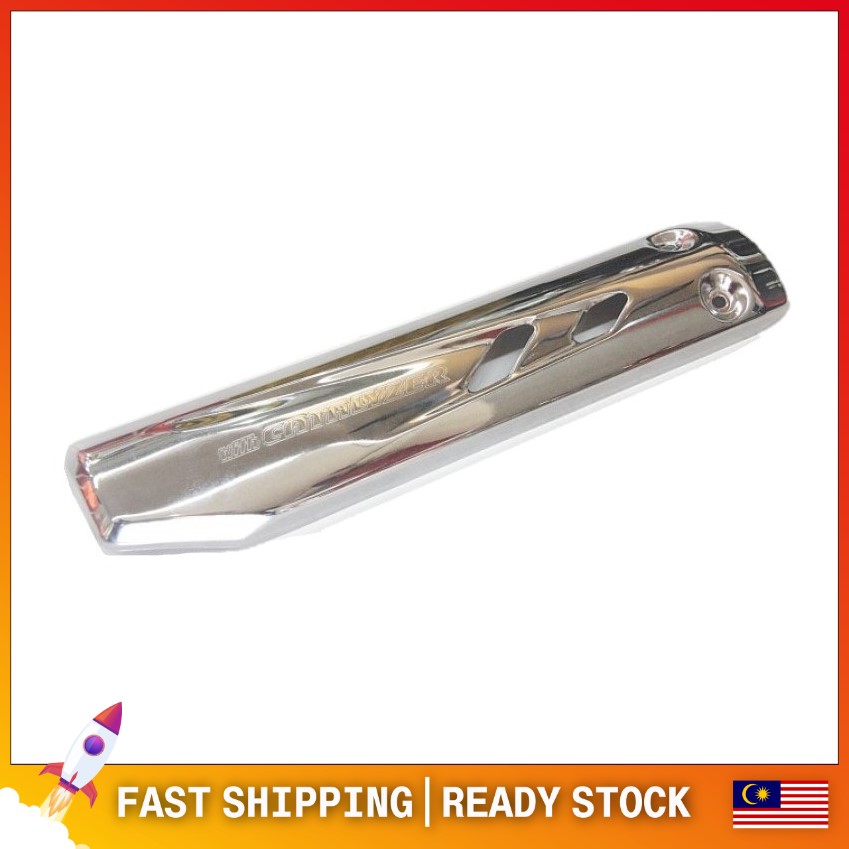 Yamaha Lc135 V1 Lc V1 Exhaust Cover Muffler Cover Muffler Protector Cover Ekzos Belakang Chrome Shopee Singapore