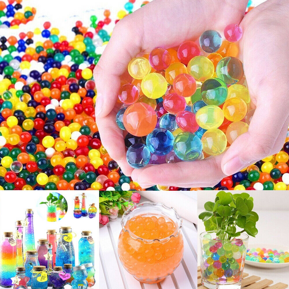 up to 100000PCS Crystal Water Balls Jelly Gel Beads for Vases Orbeez MultiColor