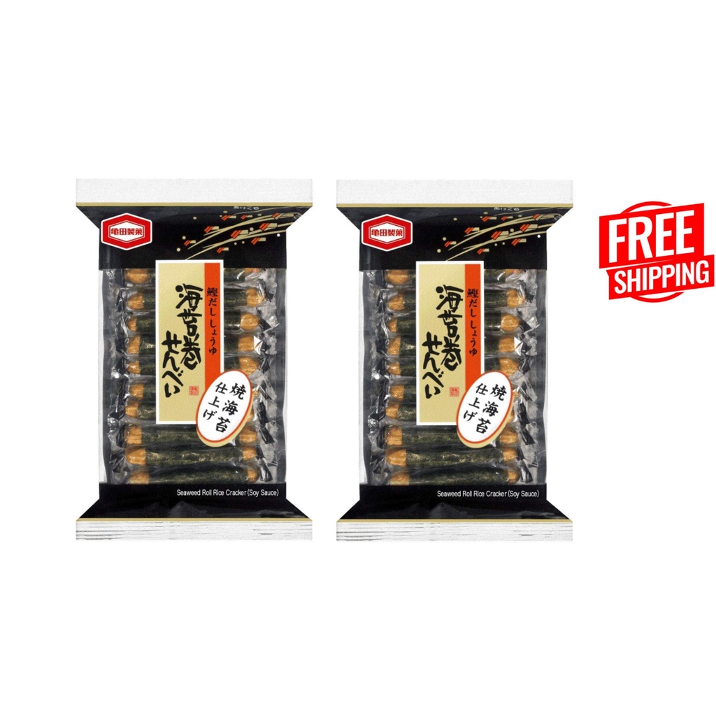 Kameda Seaweed Roll Rice Cracker, 505g X 2 | Shopee Singapore