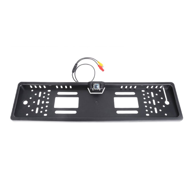 Night Visible 12 Led Car Rear View Camera Eu License Plate Frame