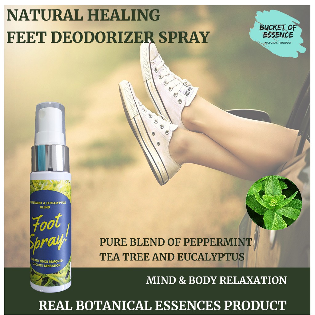 Natural Refresh Feet & Shoes Deodorizer AntiBacterial Anti Perspirant
