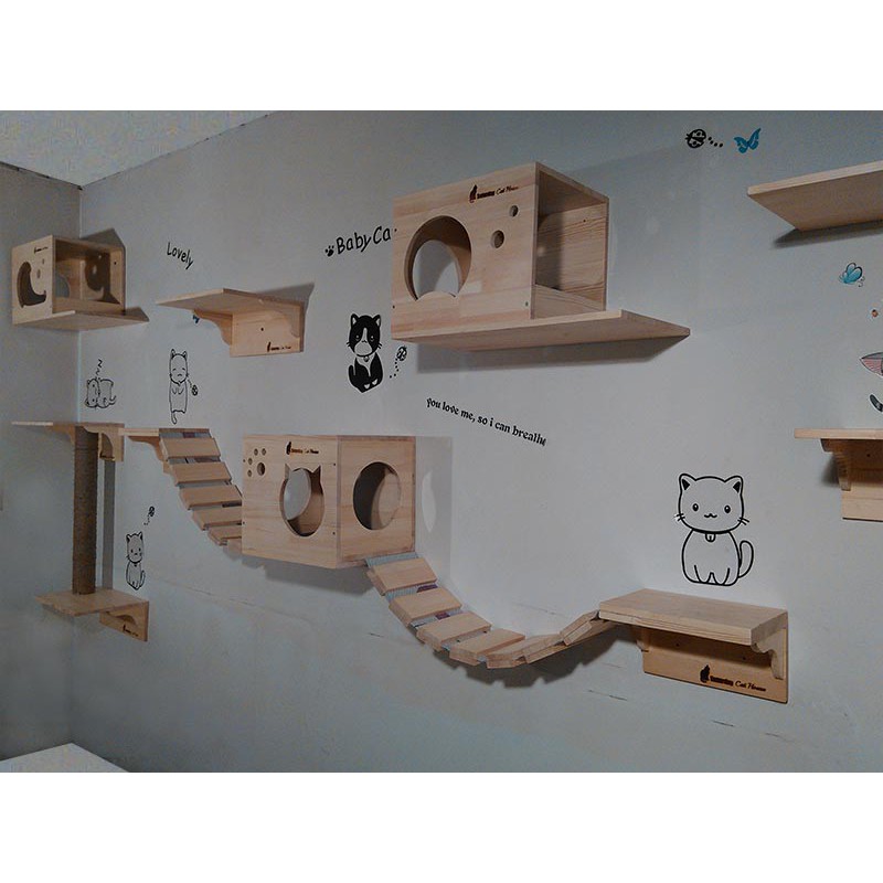 wall mounted cat tree